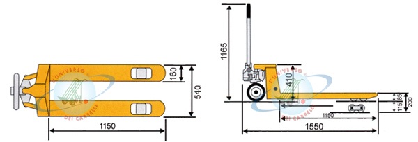 SCHEDA TECNICA TRANSPALLET